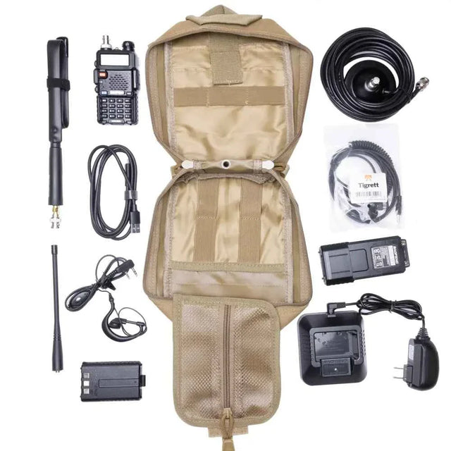 Radio Go Bag with Baofeng BF-F8HP 8 Watt Programmed Vehicle Radio and Nagoya NA771 – Black BF-F8HP With Nagoya