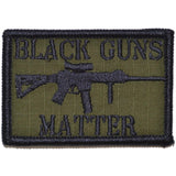 Tactical Gear Junkie Black Guns Matter 2x3 Patch in Olive Drab, alternate view 6