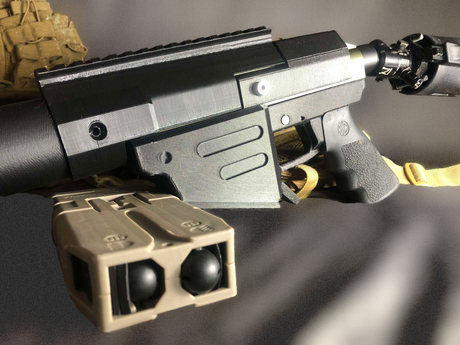 H.A.M-7 Spyder Hammer 7 paintball DAM lower — alternate view 2