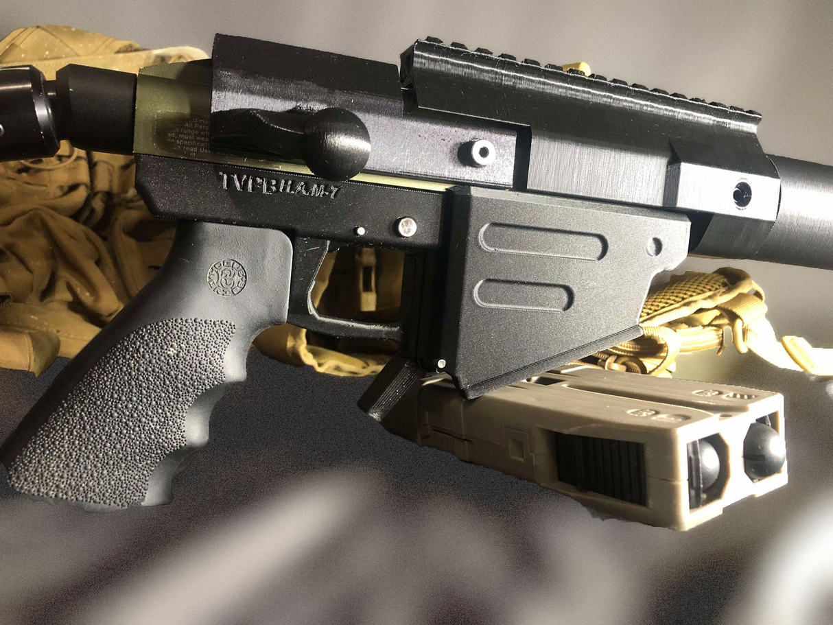 H.A.M-7 Spyder Hammer 7 paintball DAM lower — alternate view 3