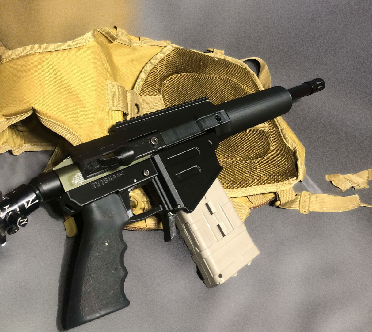 H.A.M-7 Spyder Hammer 7 paintball DAM lower — alternate view 4