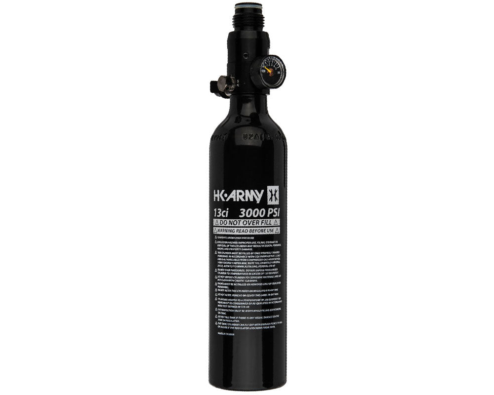 HK Army 13ci / 3000psi Aluminum Compressed Air Tank - Black w/ 800psi Regulator — alternate view 2