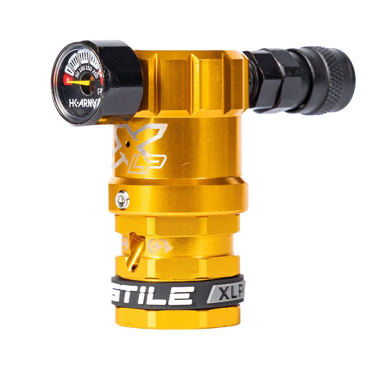Hostile® XLP Regulator - Side Port Quick-Disconnect - Gold, alternate view 3