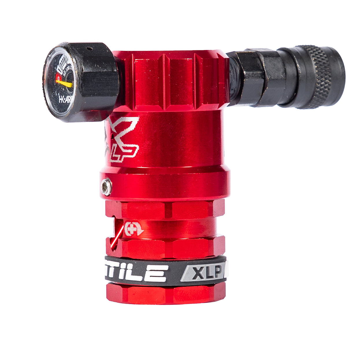 Hostile® XLP Regulator - Side Port Quick-Disconnect - Red, alternate view 3