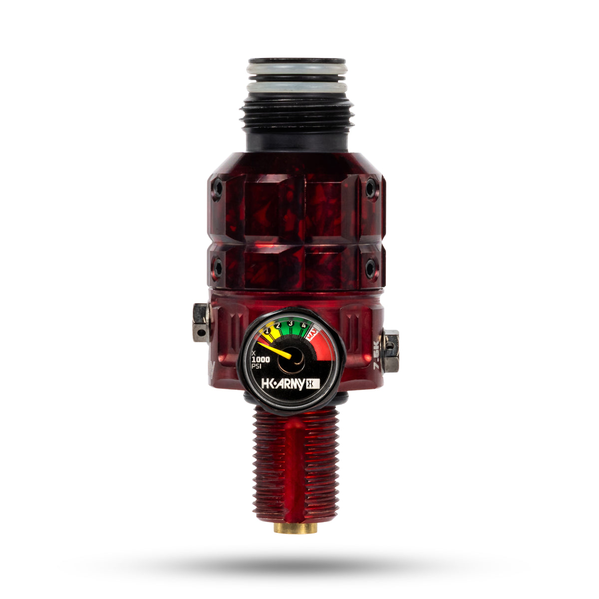 HK Army Turbine Pro Adjustable HPA Regulator - 350-650 PSI in Red, alternate view 16