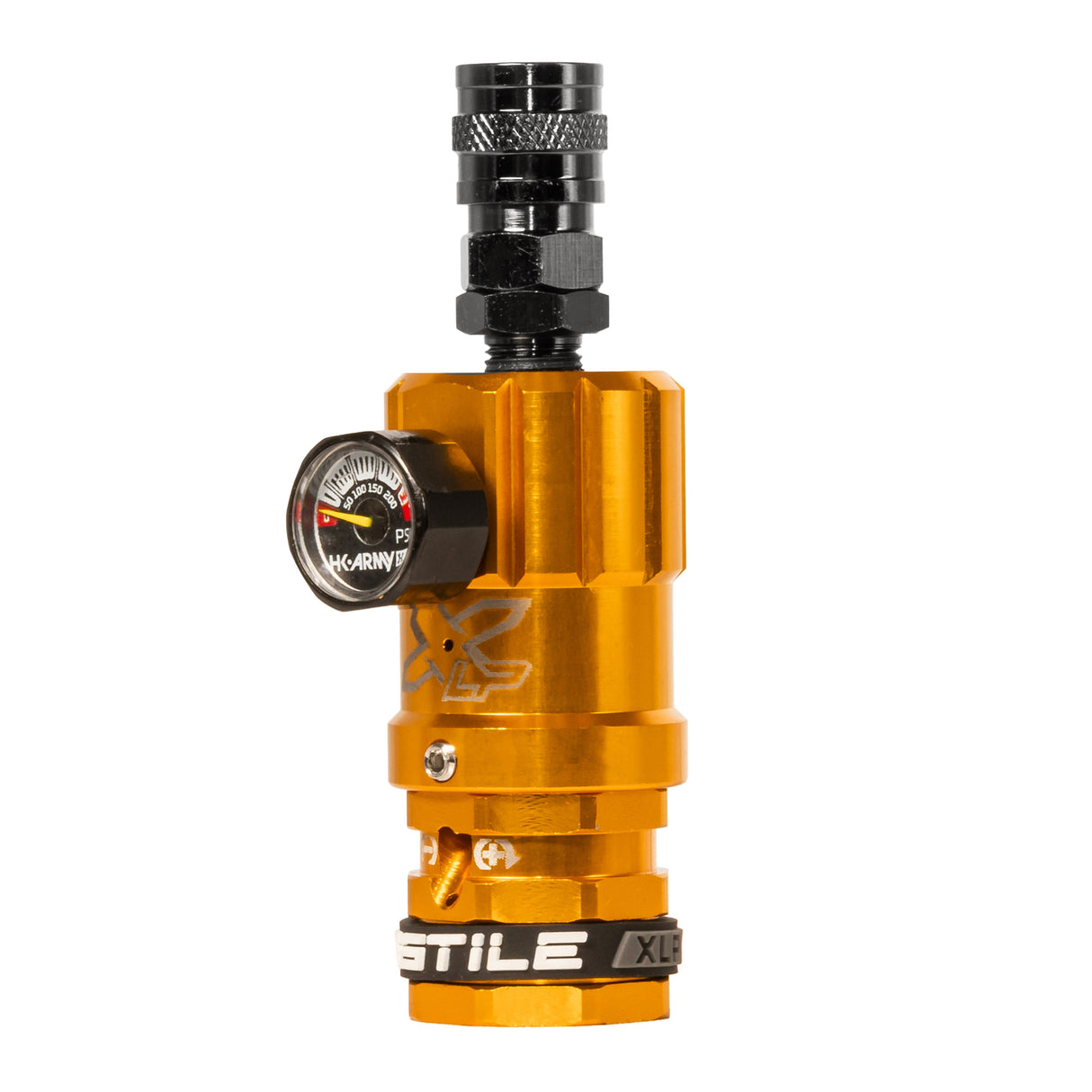 Hostile® XLP Regulator - Top Port Quick-Disconnect - Gold, alternate view 3