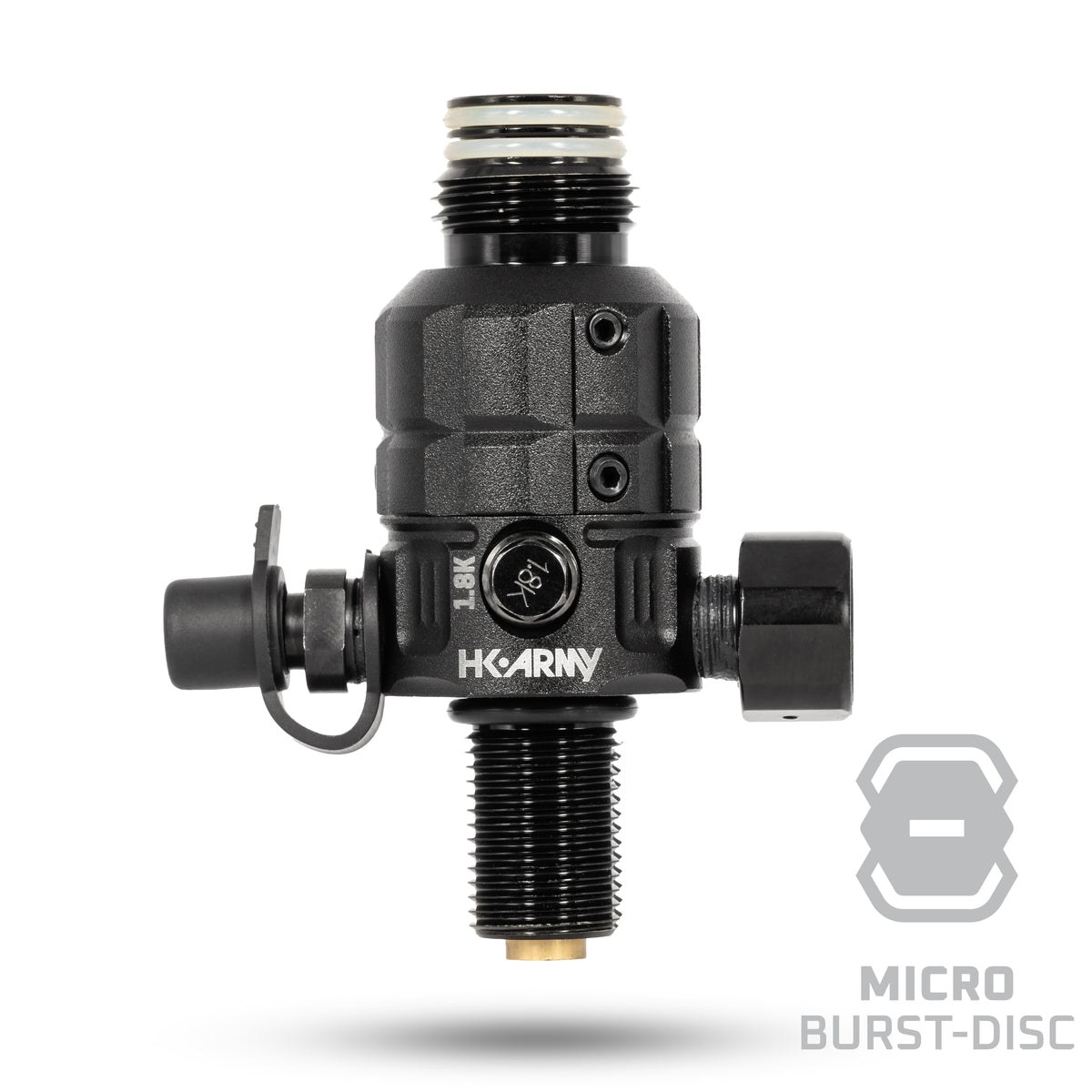 HK Army Turbine Pro Adjustable HPA Regulator - 350-650 PSI in Grey, alternate view 6