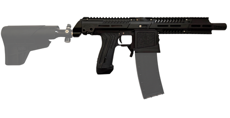 HRTI100 Planet Eclipse EMF100 with CF20 Pro mag and First Strike Vise stock Right Side