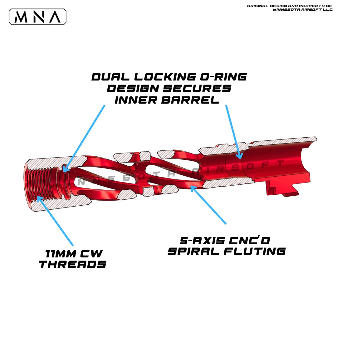 MNA Torque Outer Barrel for Hi-CAPA 5.1 in Gold, alternate view 3