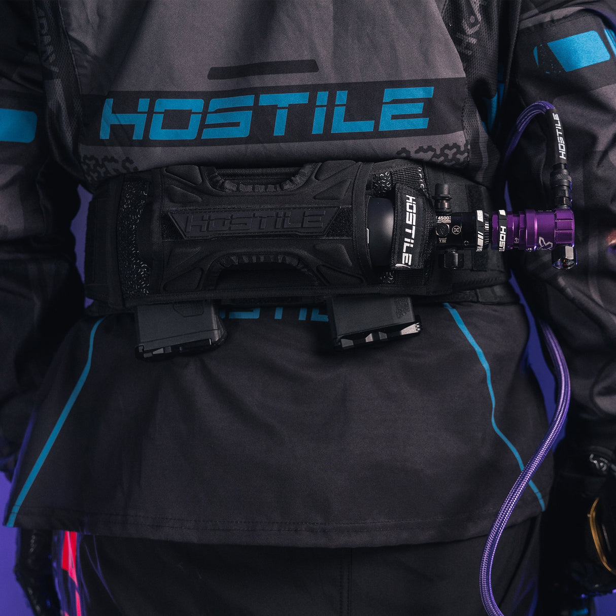 Hostile® XLP Regulator - Side Port Quick-Disconnect - Purple, alternate view 2
