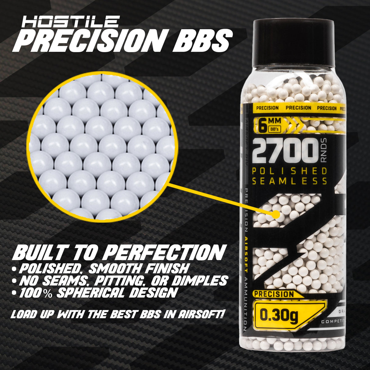 Precision .30g BB's - 2700ct - White, alternate view 4