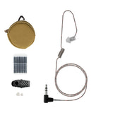 Patrol Mic & Invisible Series Tubeless Earpiece Complete Tactical Kit w/ Quick Disconnect (Hirose) - All Kenwood 2 Pin TK & NEXEDGE (NX), Baofeng, BTECH, Rugged Radios, Diga-Talk, TYT, AnyTone, Alinco, Relm/BK Radio, Quansheng, Wouxon, Retevis