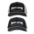 DA Thrash Rope Snapback Hat in BLACK / WHITE MESH