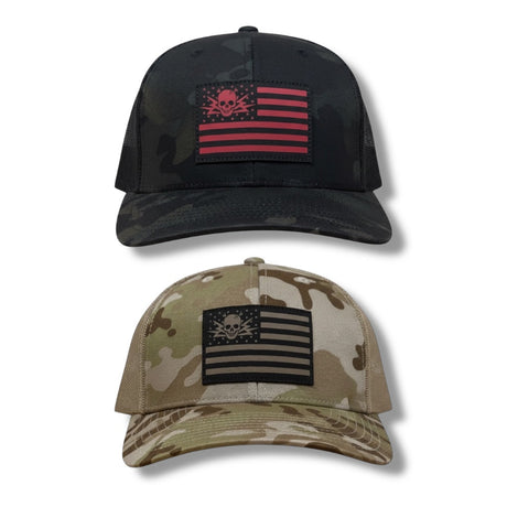 "DA FLAG" PATCH HAT in Multi Cam Black / Red Patch