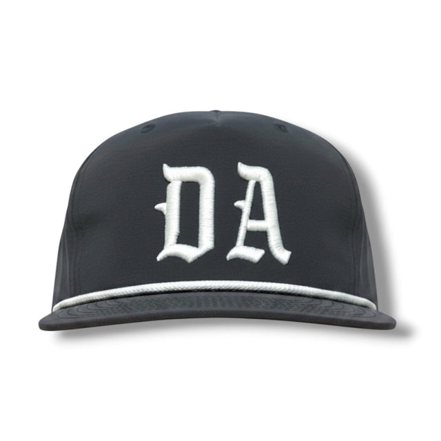 DA Puff 5-Panel Snapback Hat Charcoal