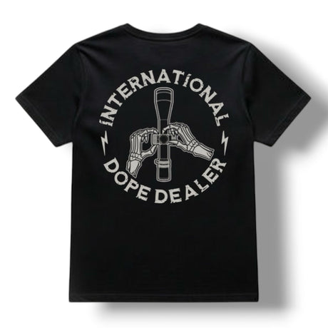 ((PRE-ORDER)) DOPE DEALER TEE (BLACK) in S