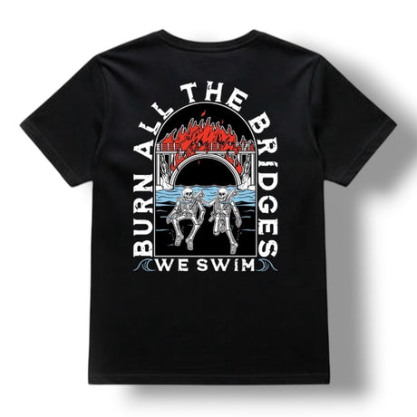 T-SHIRT « WE SWIM » (NOIR)