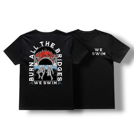 T-SHIRT « WE SWIM » (NOIR)