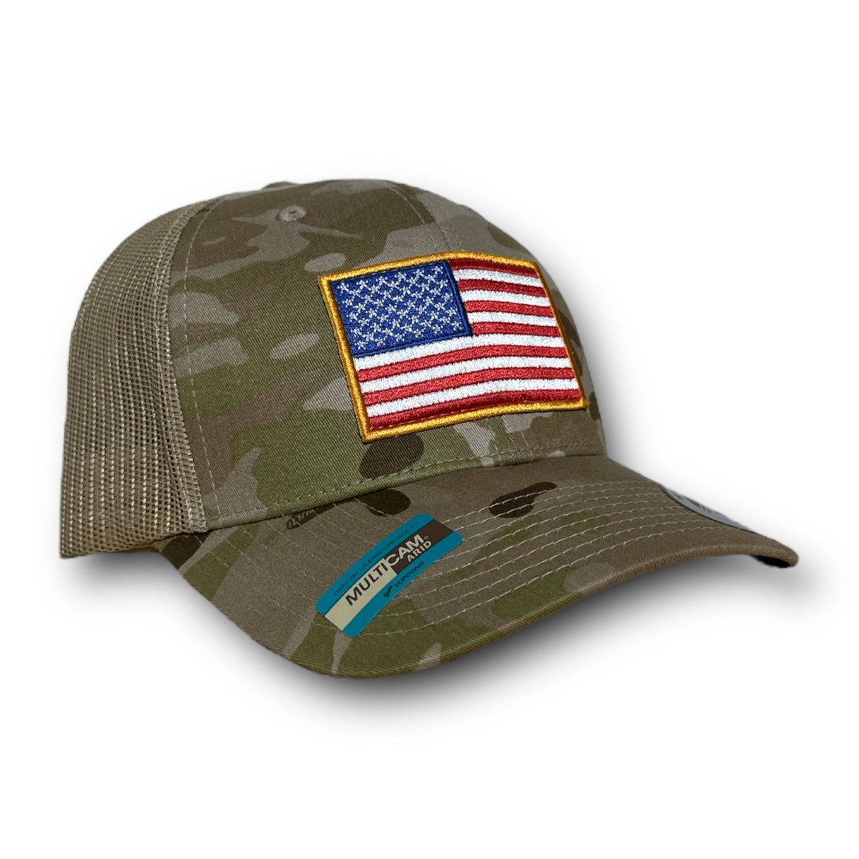 FLAG HATS (MULTI COLOR) in WOODLAND / BLACK, alternate view 3