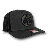DA Kill Card 7-Panel Snapback Hat Charcoal/Black