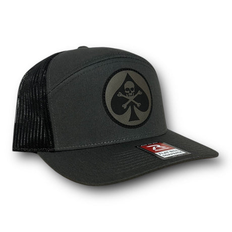 DA Kill Card 7-Panel Snapback Hat Charcoal/Black