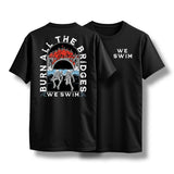 "WE SWIM" TEE (BLACK), alternate view 2