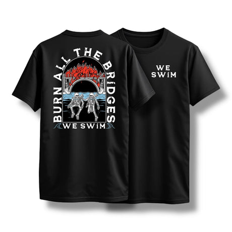 "WE SWIM" TEE (BLACK), alternate view 2