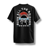 "WE SWIM" TEE (BLACK)