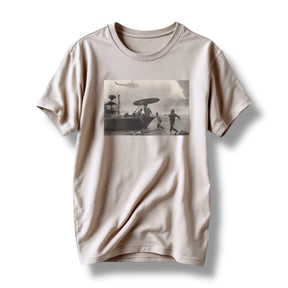 "CHARLIE DON’T SURF" TEE (LIGHT GREY)