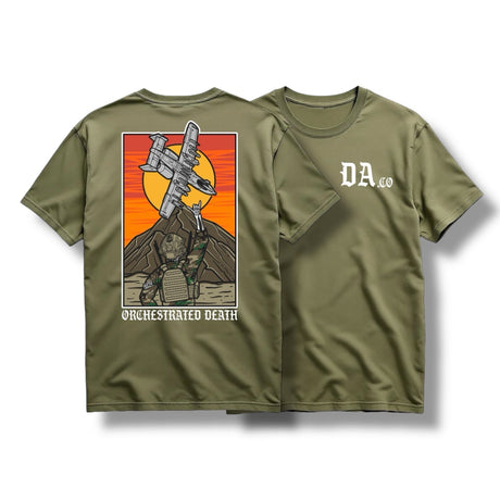 Orchestrated Death Graphic Tee Mil Green, alternate view 2