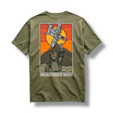 Orchestrated Death Graphic Tee Mil Green