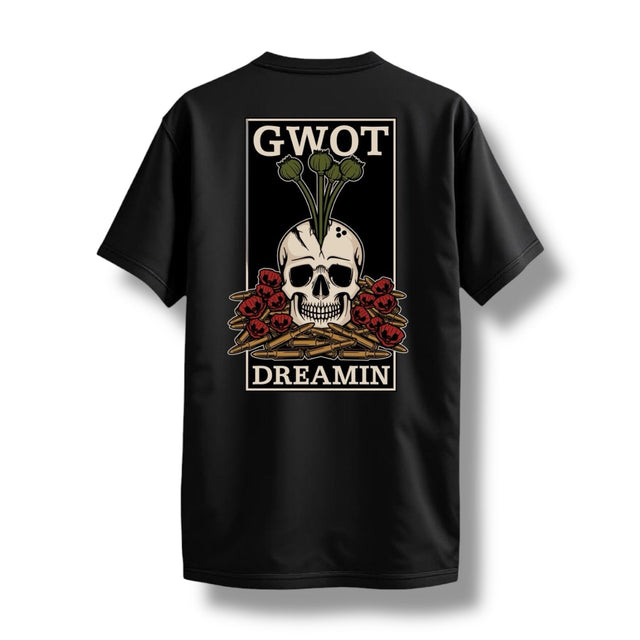 "GWOT DREAMIN" TEE (BLACK), S
