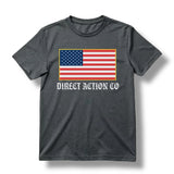 DA CO FLAG TEE (BLACK / HEATHER METAL), alternate view 3