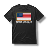 DA CO FLAG TEE (BLACK / HEATHER METAL), alternate view 2