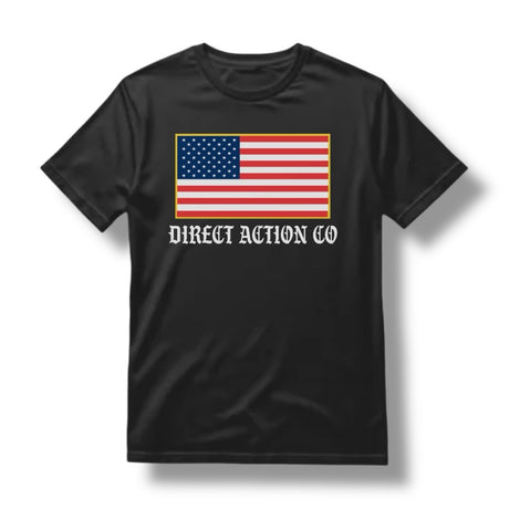 DA CO FLAG TEE (BLACK / HEATHER METAL), alternate view 2