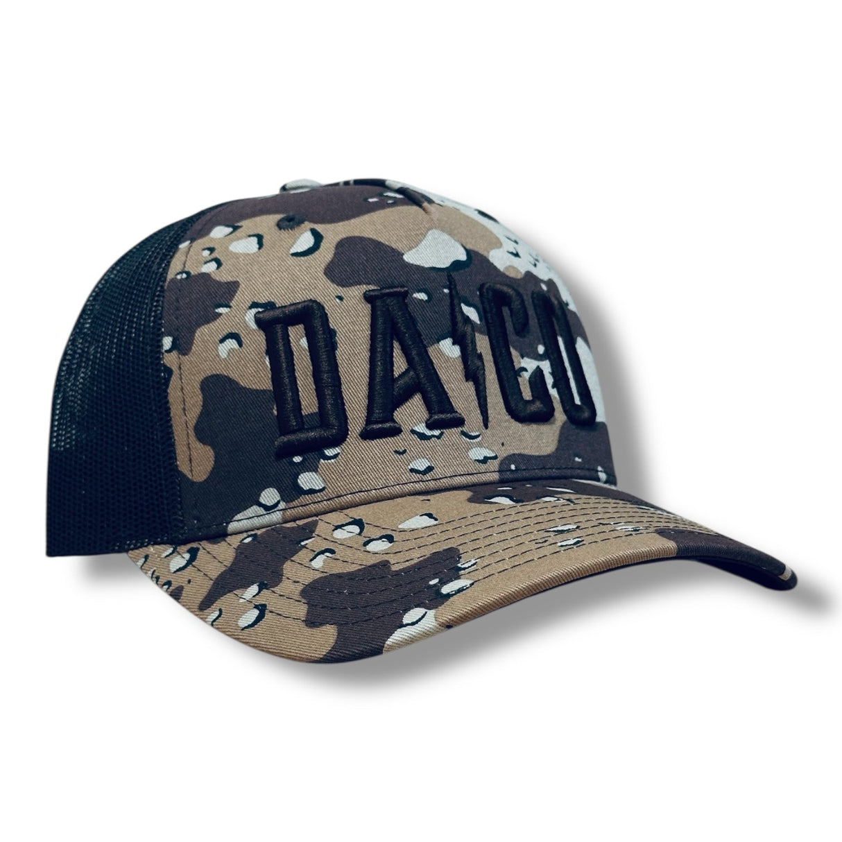 DA Company Snapback Trucker Hat Chocolate Chip