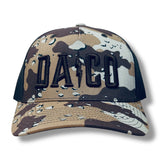 DA Company Snapback Trucker Hat Chocolate Chip, alternate view 2