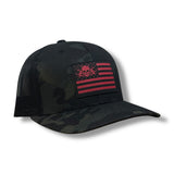 "DA FLAG" PATCH HAT in MC ARID / Tan Patch, alternate view 2