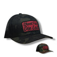 Shoot Fast Snapback Trucker Hat in Multi Cam Black