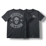 DA Rocker Graphic Tee Heather Charcoal / Heather Red, L (Charcoal), alternate view 3