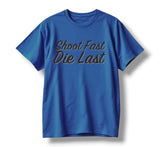 “SHOOT FAST” TEE (COOL BLUE)