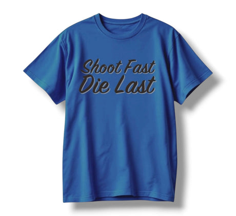 “SHOOT FAST” TEE (COOL BLUE)