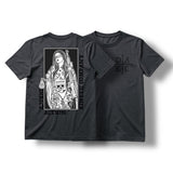 "BLIND JUSTICE" TEE (HEATHER CHARCOAL) in M, alternate view 2