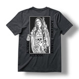 "BLIND JUSTICE" TEE (HEATHER CHARCOAL)