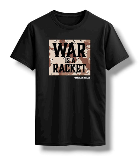 War Is A Racket Graphic Tee Black