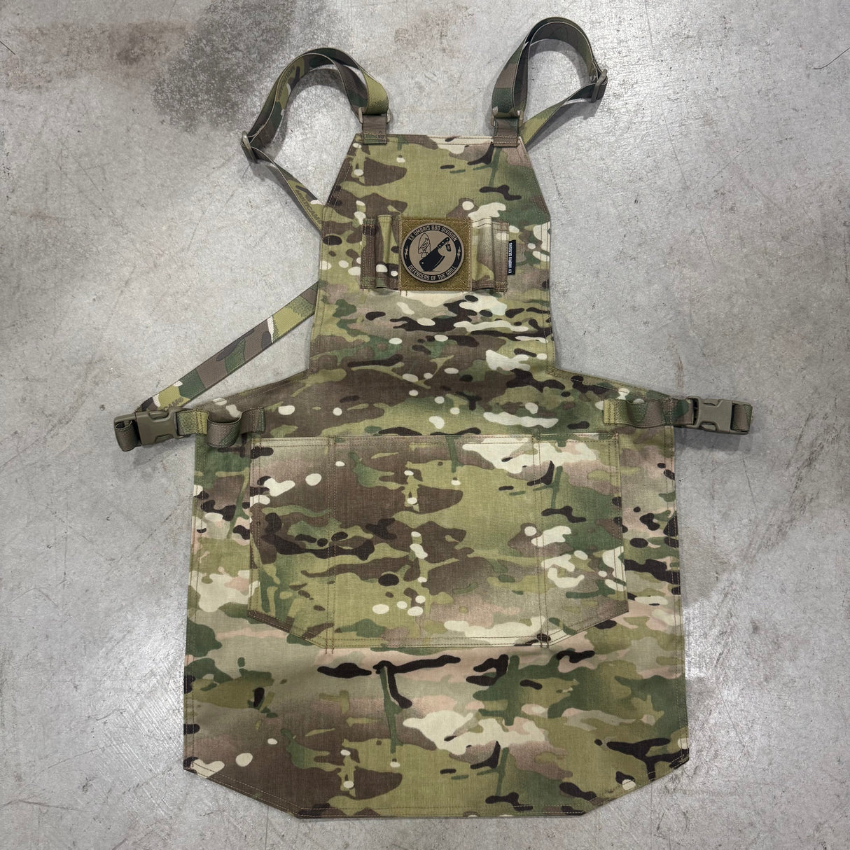 Ex Umbris Designs Cordura Utility Apron in Desert Tiger Stripe, alternate view 6