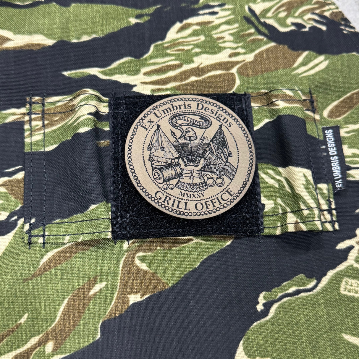 Ex Umbris Designs Cordura Utility Apron in Multicam Black, alternate view 2