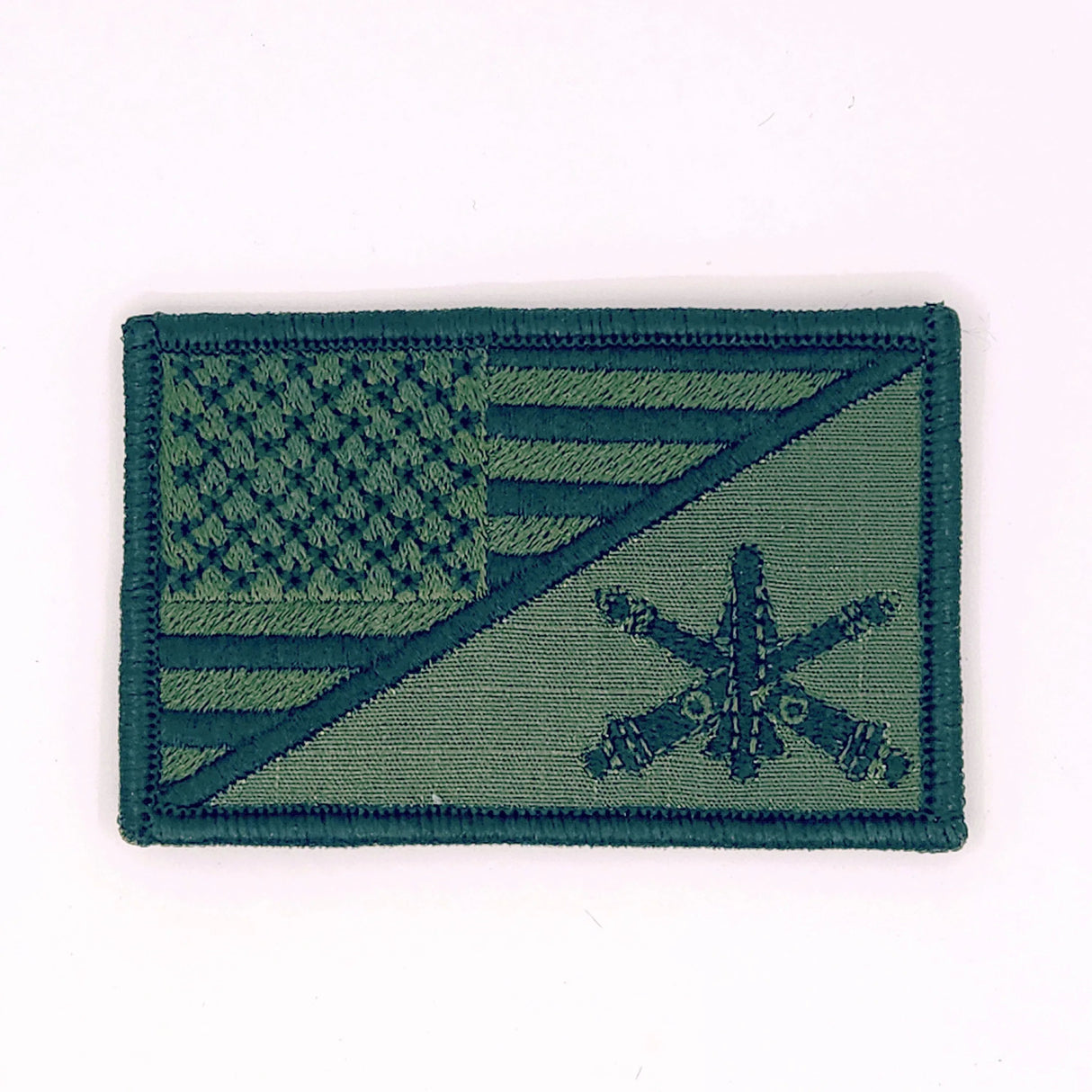 Army Air Defense Artillery Branch - USA Flag - 2.25x3.5 Patch in MultiCam, alternate view 5