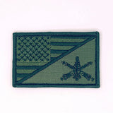 Army Air Defense Artillery Branch - USA Flag - 2.25x3.5 Patch in MultiCam, alternate view 5