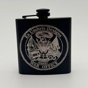 Ex Umbris Designs 6 oz Stainless Steel Flask